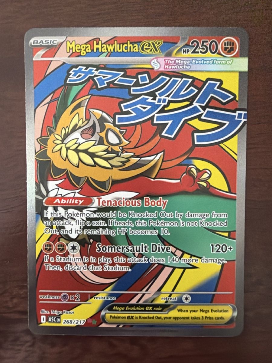 Pokémon Sammelbilder & Trading cards: Mega Hawlucha ex (ASC 268) – Neu (gemäss Beschreibung) aus Emmenbrücke von Pack_Ripper