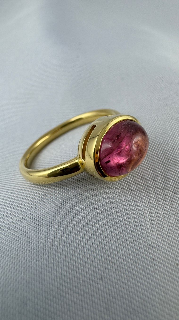 Anelli: Ring mit Turmalin in 750 Gold / 18 Karat – Usato da kreuzlingen venduto da fantasy_schmuck 7