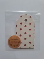8 Geschenkanhänger Etiketten Herzchen Vintage Shabby Chic