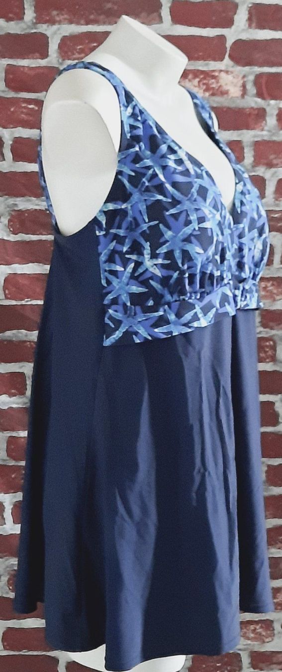 Costumi da bagno & Bikini: ULLA POPKEN Badekleid, Seesternmuster, Softcup Dunkelblau 50 – Nuovo (secondo la descrizione) da Seuzach venduto da VT-Collections2 2