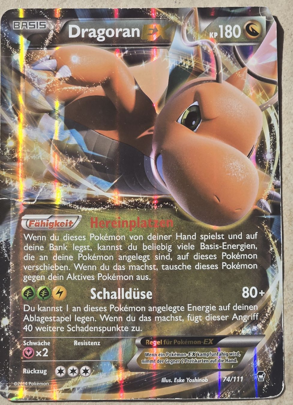 Cartoline: Dragoran EX - Seltene Pokémon Karte – Usato da Zürich venduto da Csab6078