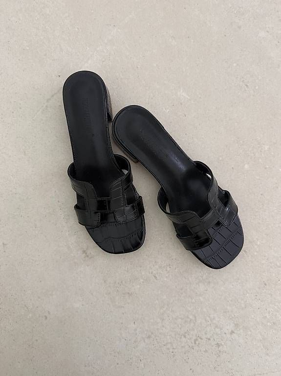 Scarpe da donna: Sandalen Croco Leather Gr. 37 NEW – Usato da Merlischachen venduto da GlamGarb 1