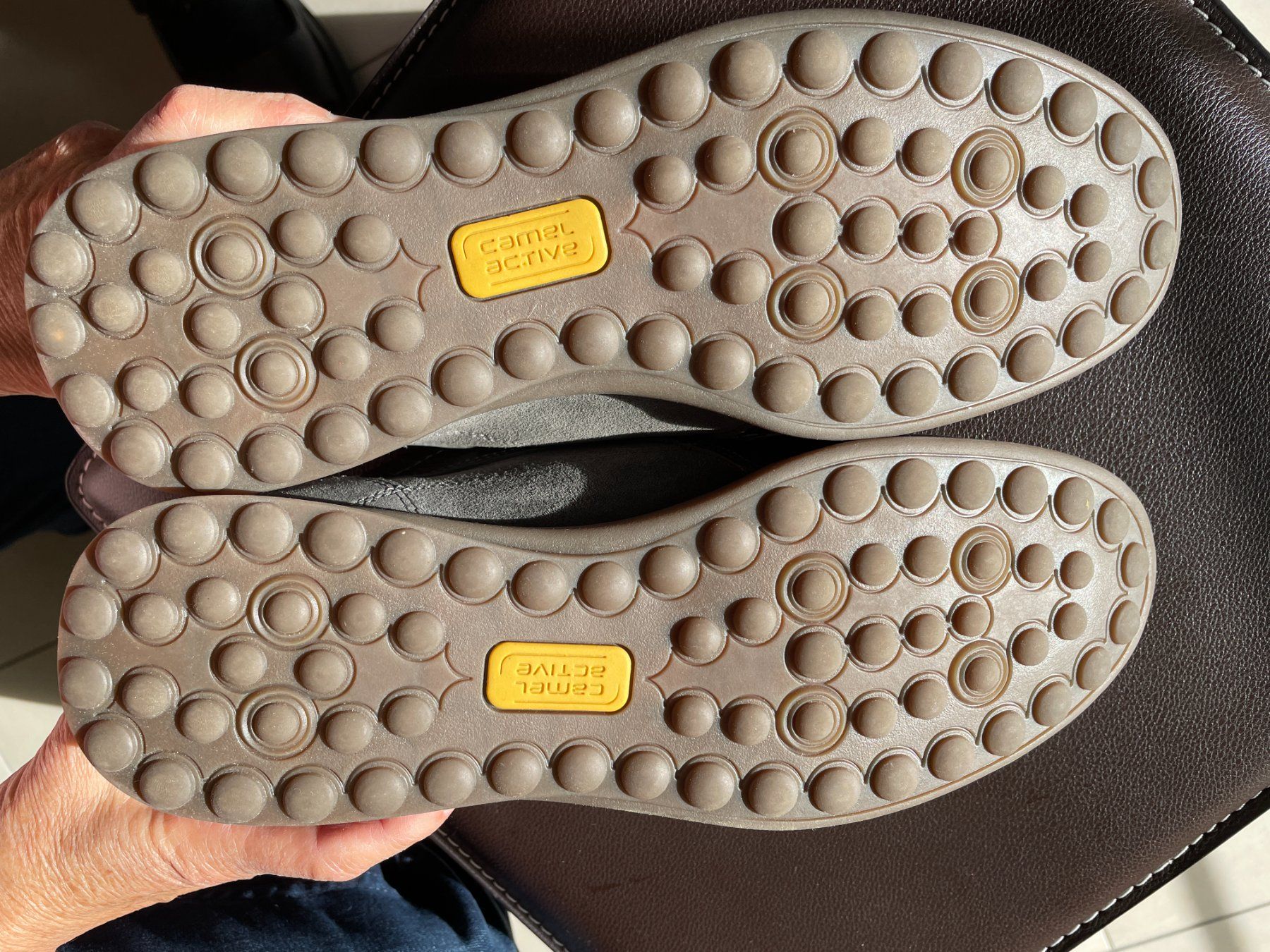 Camel Scarpe da uomo: NEUE Camel-Leder-Halbschuhe, Gr. 7 – Nuovo (secondo la descrizione) da Uerikon venduto da jfr1 5