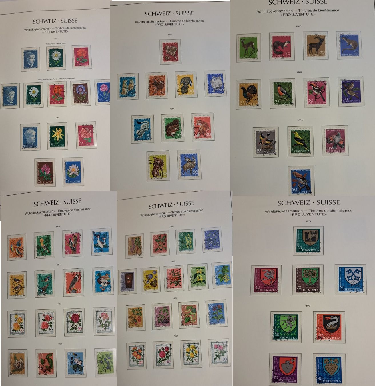 Alle Briefmarken: Pro Juventute Briefmarken 1913-2000, 34 Seiten – Gebraucht aus Münchwilen AG von Nesar 3