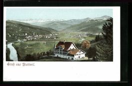 AK Wattwil, Ortsansicht aus der Ferne