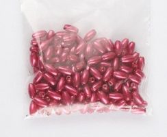 Wachsoliven karminrot 3x6mm