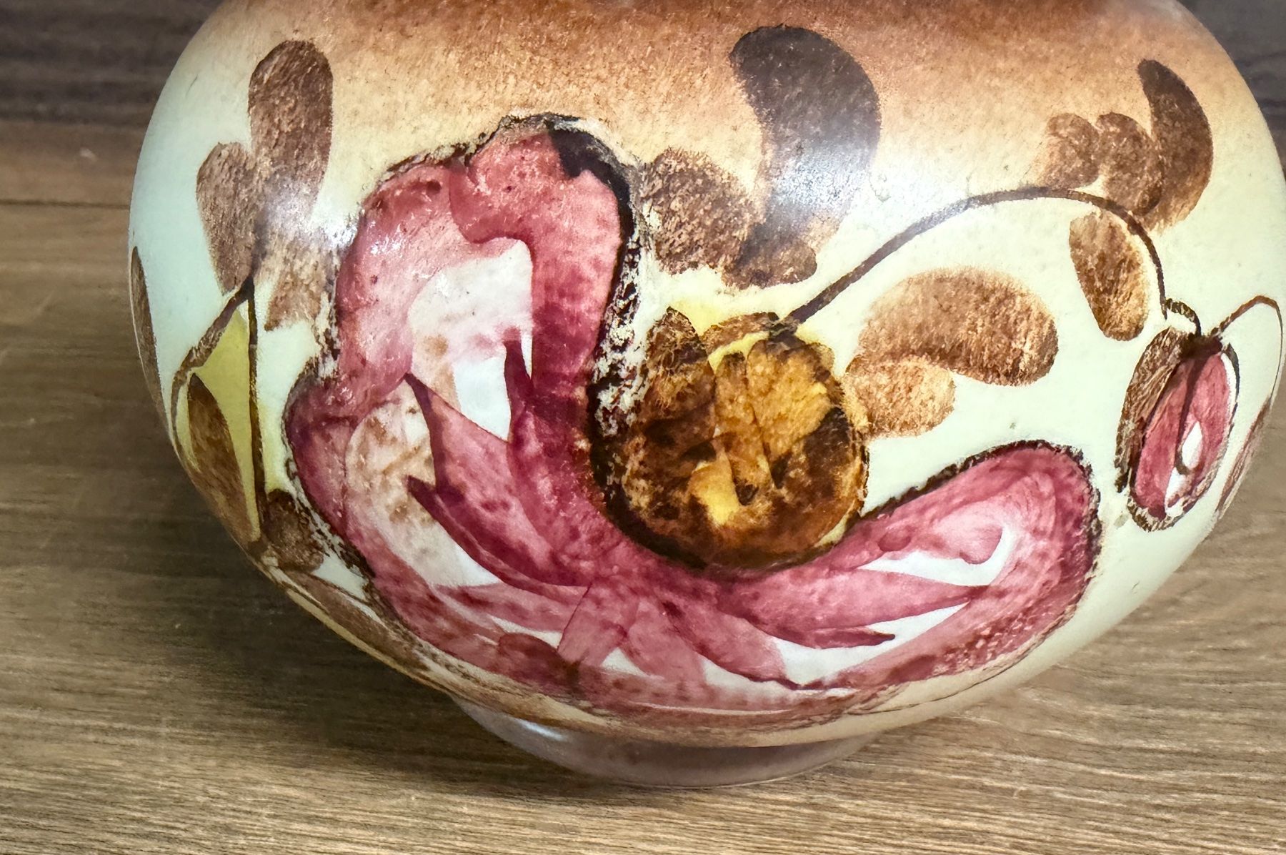 Vasen & Gefässe: Vintage Keramiktopf, Blumendekor – Gebraucht aus Nussbaumen AG von olitech5415 2