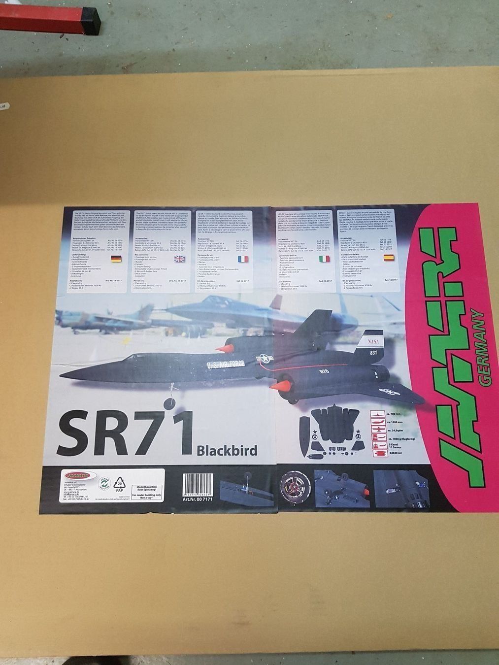 Modellismo RC: SR 71 von Jamara, Schaumwaffel – Nuovo e nell'imballaggio originale da Kerns venduto da Aviator_Ben