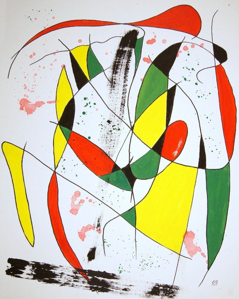 Gemälde: Acryl auf Papier: He I – Neu (gemäss Beschreibung) aus Fribourg von erw_68dx