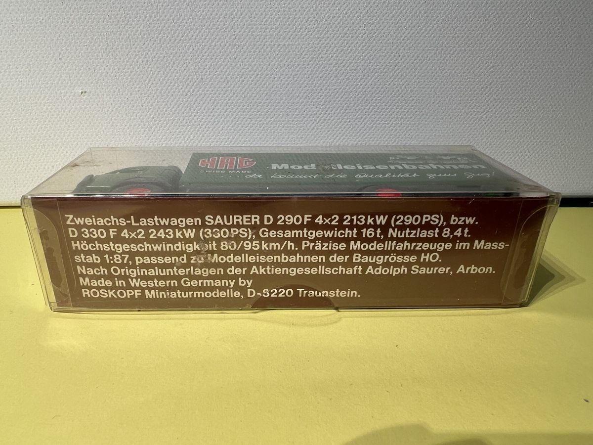 Roskopf Modellautos: Saurer HAG in OVP 1/87 – Neu und originalverpackt aus Weinfelden von Kammerflimmern 4