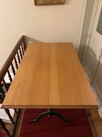 horgenglarus,Tisch gloria t-1002, Eiche, Füsse aus Gusseisen