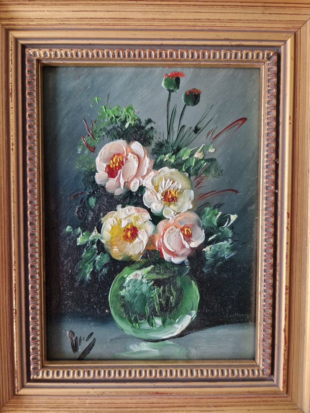 Cadres de tableaux: Ölgemälde Blumen mit Rahmen – D'occasion à Bern par Antikbatik 4