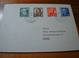 Satzbrief Juventute 1942, sauber o, Bern Annahme