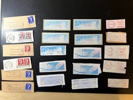 21 timbres distributeur & oblitérations