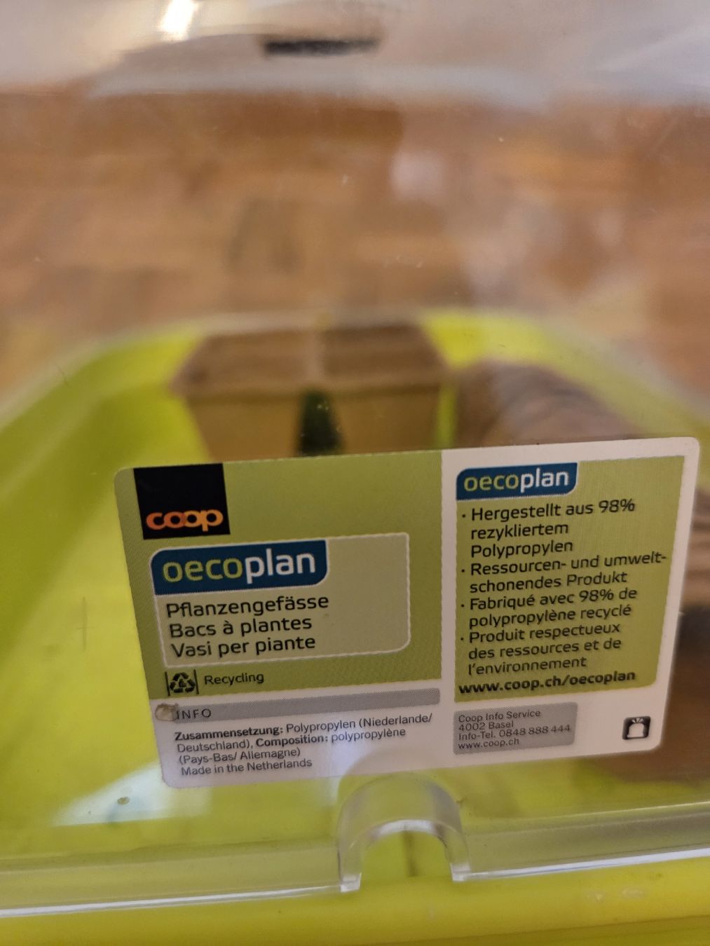 Coop Blumentöpfe: Ansaatschale von Coop Ecoplan – Gebraucht aus Oberrieden von Naklesu71