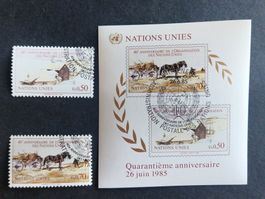 ONU Genève  135, 136, 137 oblitéré