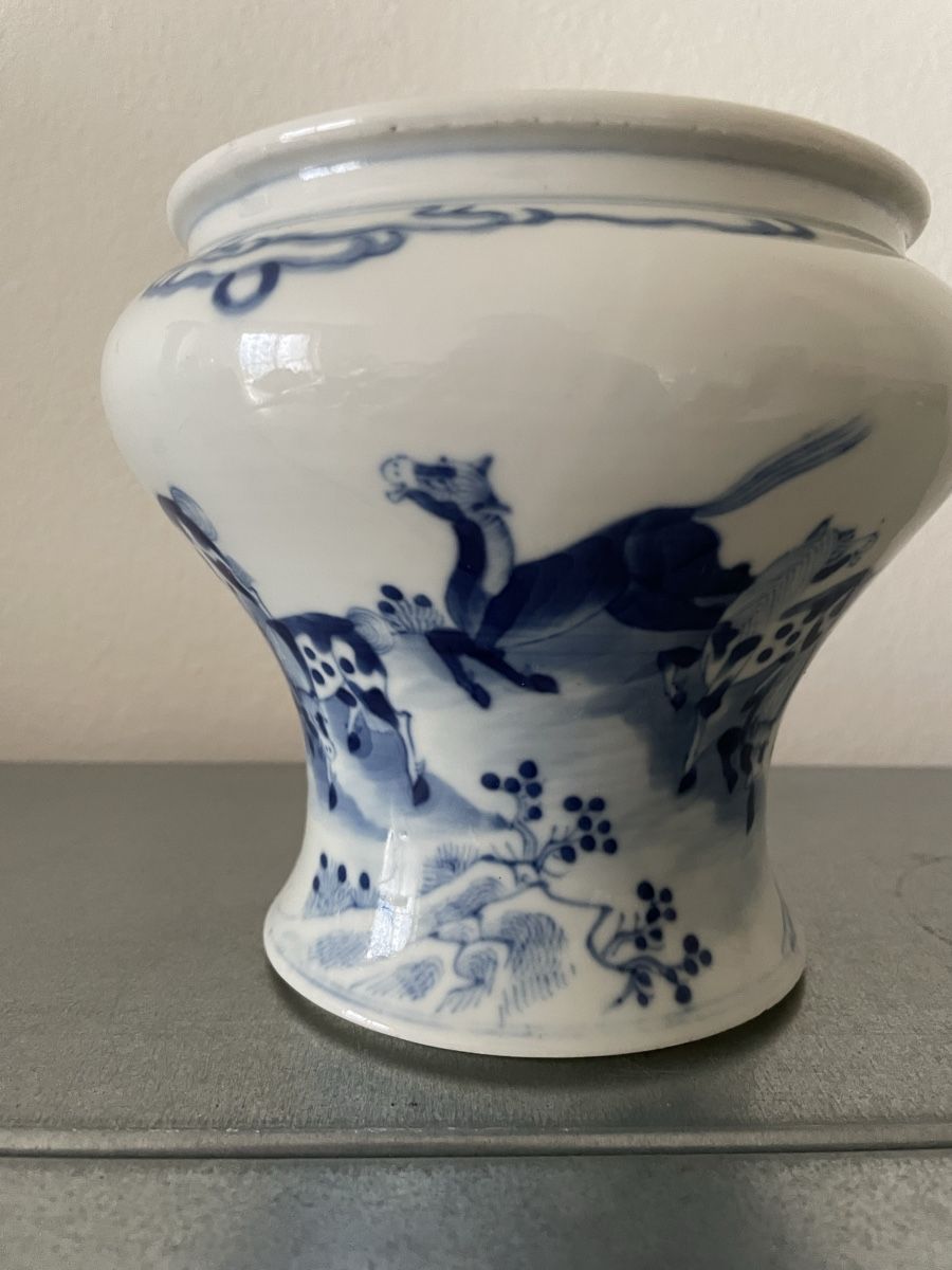 Vase & Récipients: Chinesische blau-weiße Vase – D'occasion à Basel par Amechan. 3