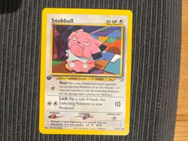 Pokemon Snubbull 1.Edition Non Holo Neo Genesis