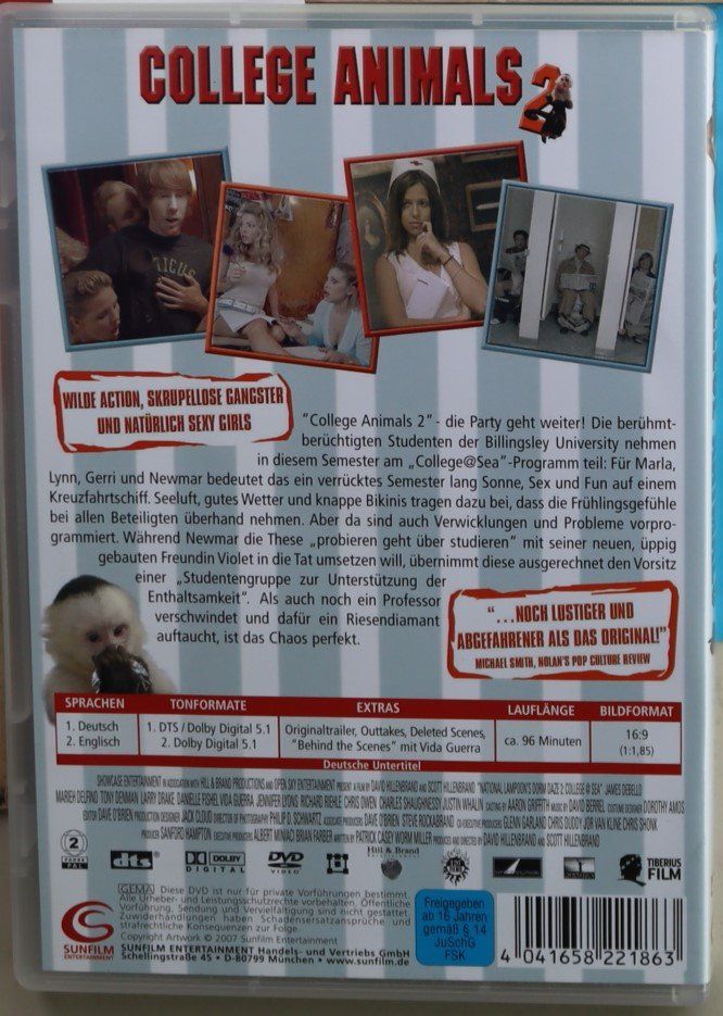 Tutti i DVDs: College Animals – Usato da Luzern venduto da CONTENTI 2