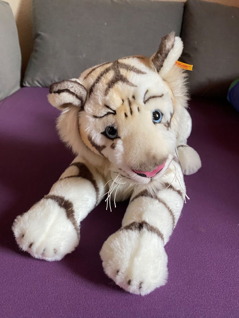 Steiff Giocattoli: Steiff Bharat weisser Tiger – Usato da Neuenhof venduto da v_trin 1