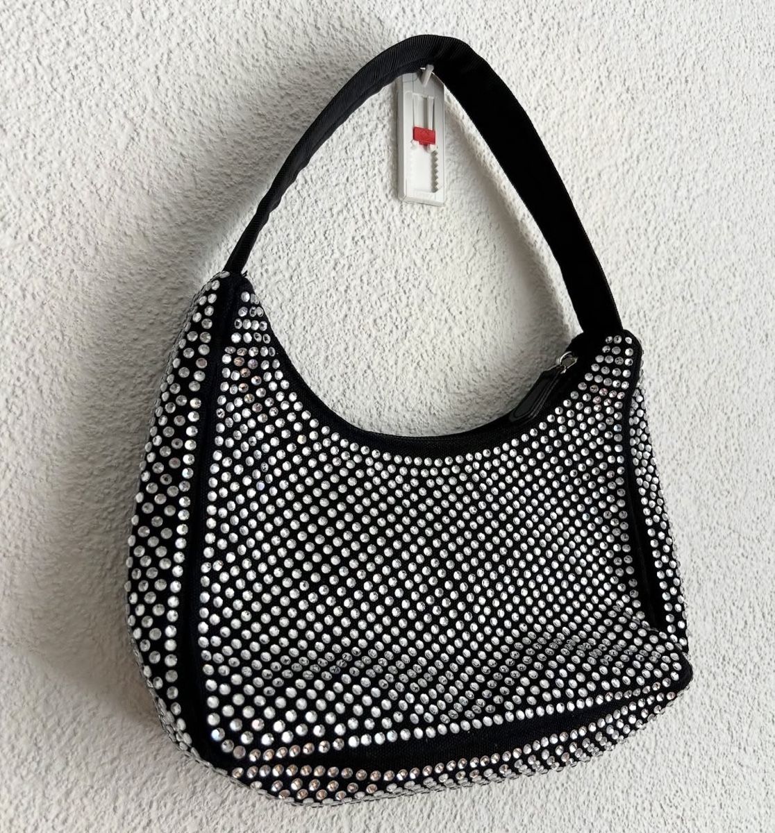 Borse da donna: Tasche mit Strasssteinen Schwarz Silber  – Usato da Chur venduto da faja7000 1