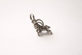925 Silber Anhänger Steinbock
