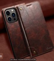 Lederhülle Kompatibel für iPhone 14 Pro max