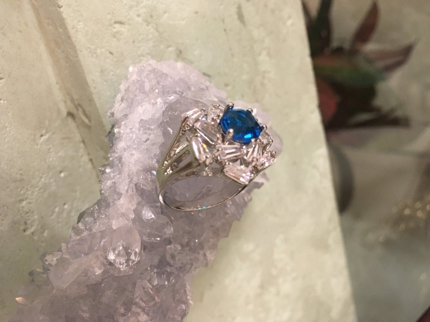 Ringe: AKTION Design Ring Versilbert Gr. 56 Bague Cristal US 8 – Neu (gemäss Beschreibung) aus Prilly von ilyria73 3