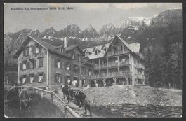 Flums Kurhaus Gamperdon mit Hotelstempel