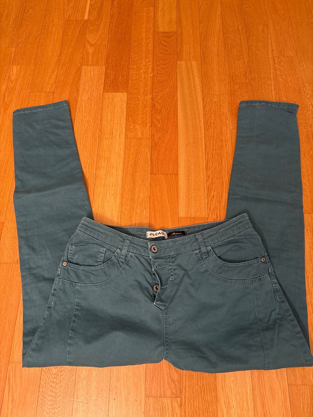 Please Jeans Pantaloni: Anouk - Please Hose MEDIUM grünblau Konfektionsgrösse 38 – Usato da Effretikon venduto da wus_p9c5