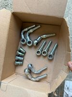 Ringnippel Hohlschraube Pressnippel Hydraulik Stahl Verzinkt