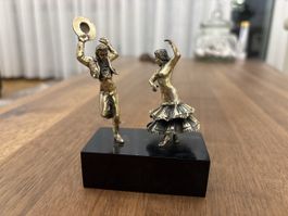 Dekorative Figuren Tänzerin & Cowboy auf Sockel