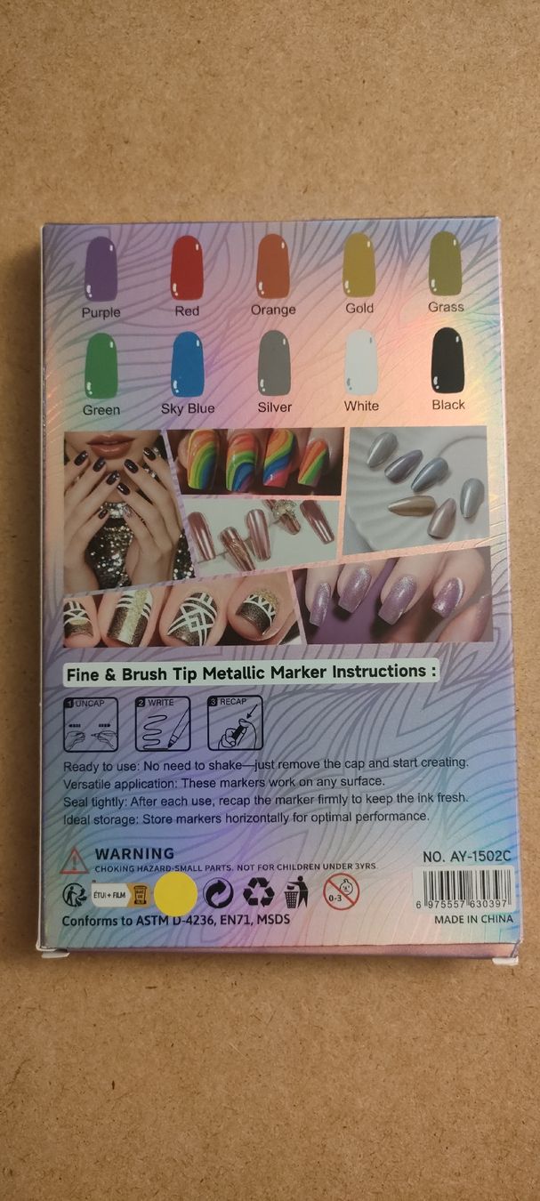 Nagellack: Nail Art Marker Set 10 Farben Neu – Neu und originalverpackt aus Mönchaltorf von Icelandichorse 1