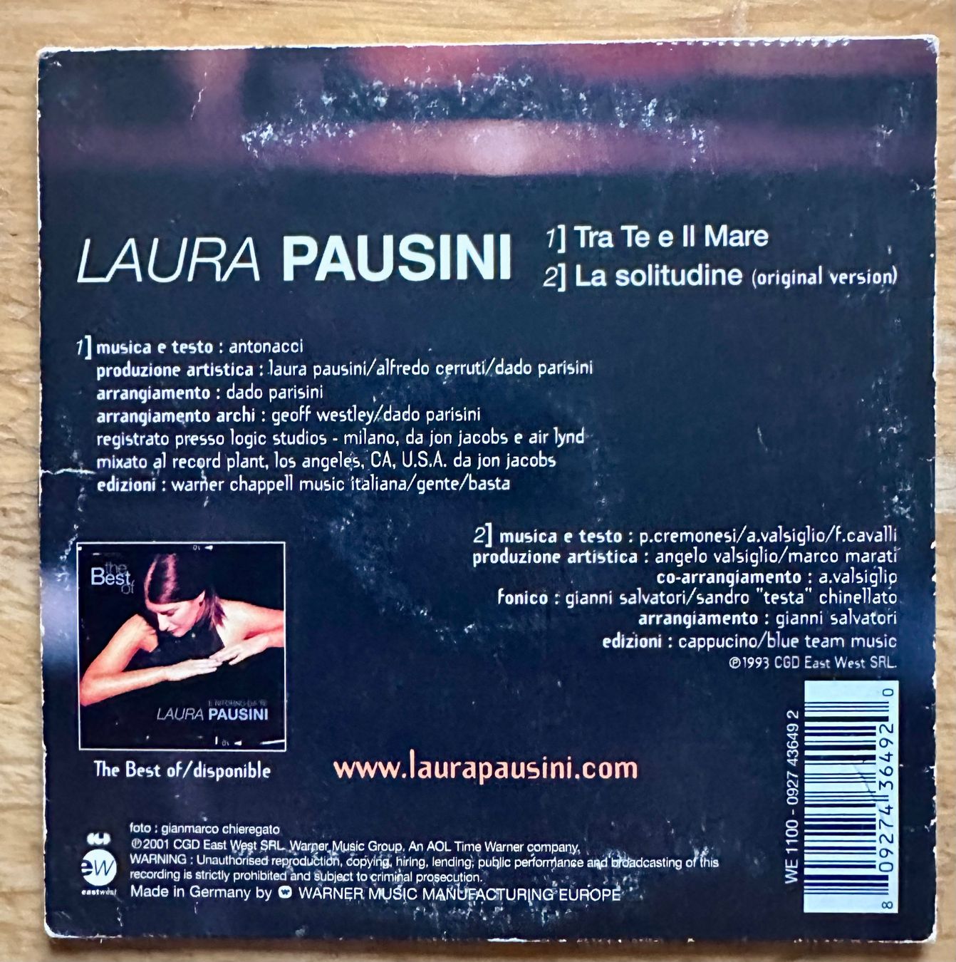 CD: Laura Pausini CD 2 titres – Usato da Lausanne venduto da davzic 1