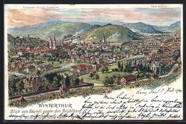C. Steinmann: Winterthur, Blick vom Bäu