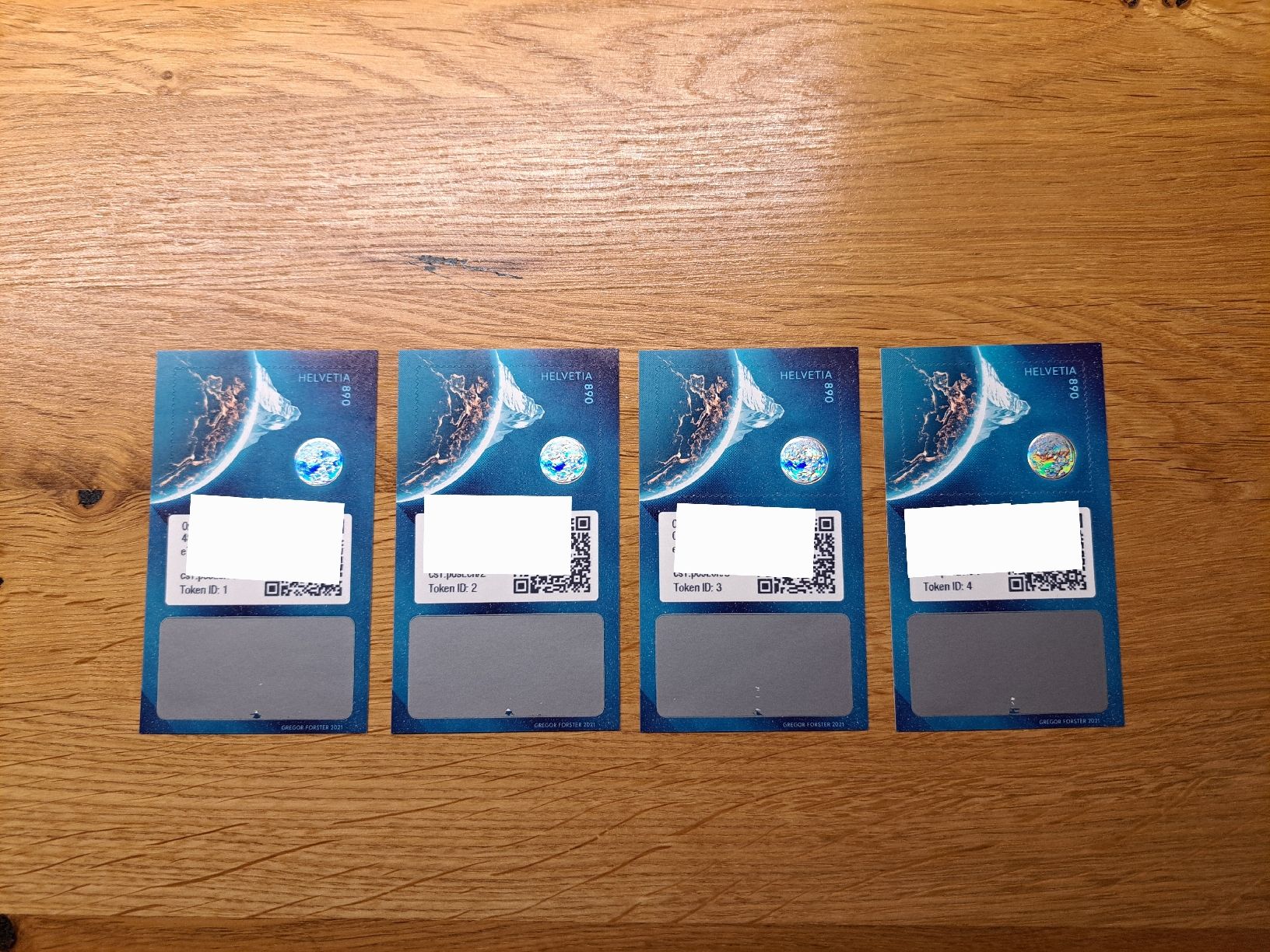 Alle Briefmarken: 2021_Swiss Crypto Stamp ID 01-04 – Neu (gemäss Beschreibung) aus Volketswil von Vole001