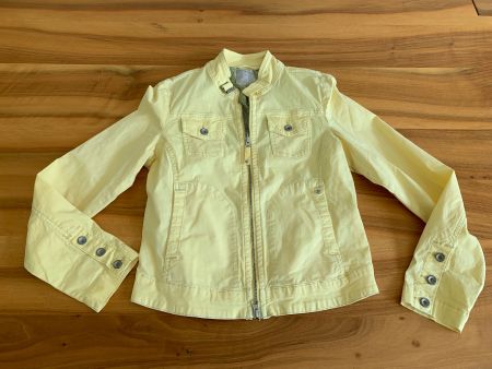 NILE leichte dünne Jeansjacke pastellgelb Gr. XS