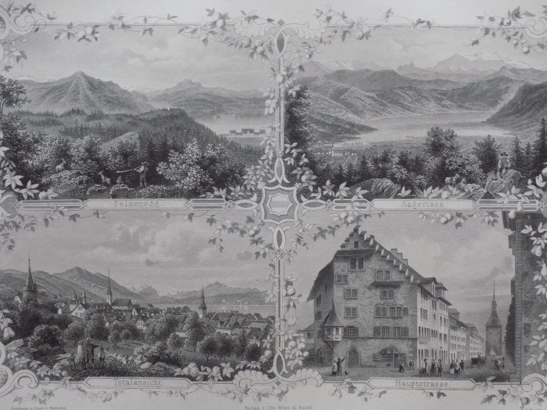 Gravures: Souvenirblatt Zug – D'occasion à Risch par Rischli15 1