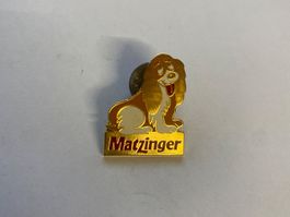 Pin's Matzinger motif chien métal doré