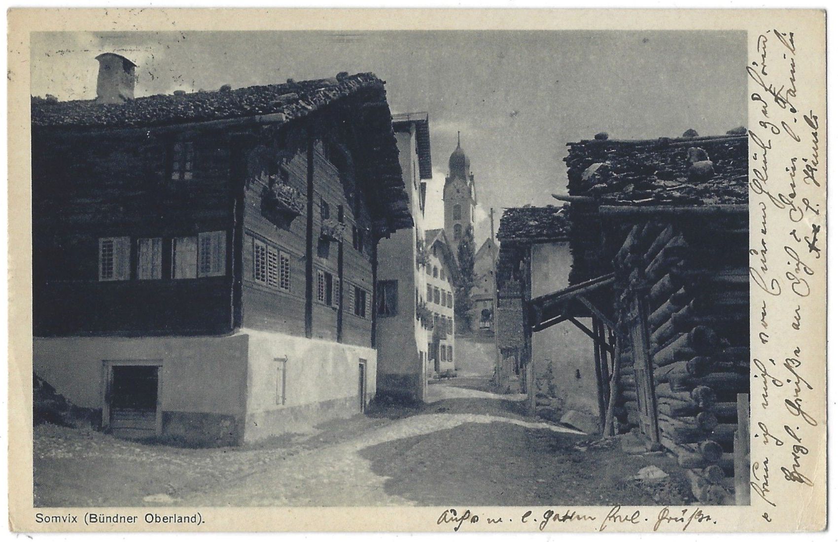 Cartoline postali: Somvix  (Bündner  Oberland). – Usato da Bütschwil venduto da Jackson1A
