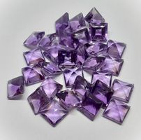 Lot 50.20 ct Améthystes 7x7 mm - Valeur 800.- Fr.