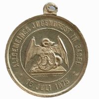 Medaille Allgemeinen Jugendfest in Basel 1875