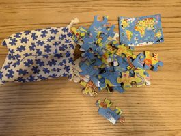 Kinderpuzzle Weltkarte, 45 Teile, Vollstaendig, Top!