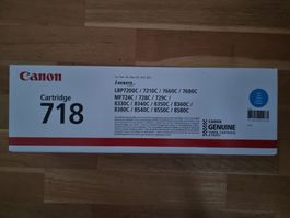 Canon Cartridge 718 blau toner neu