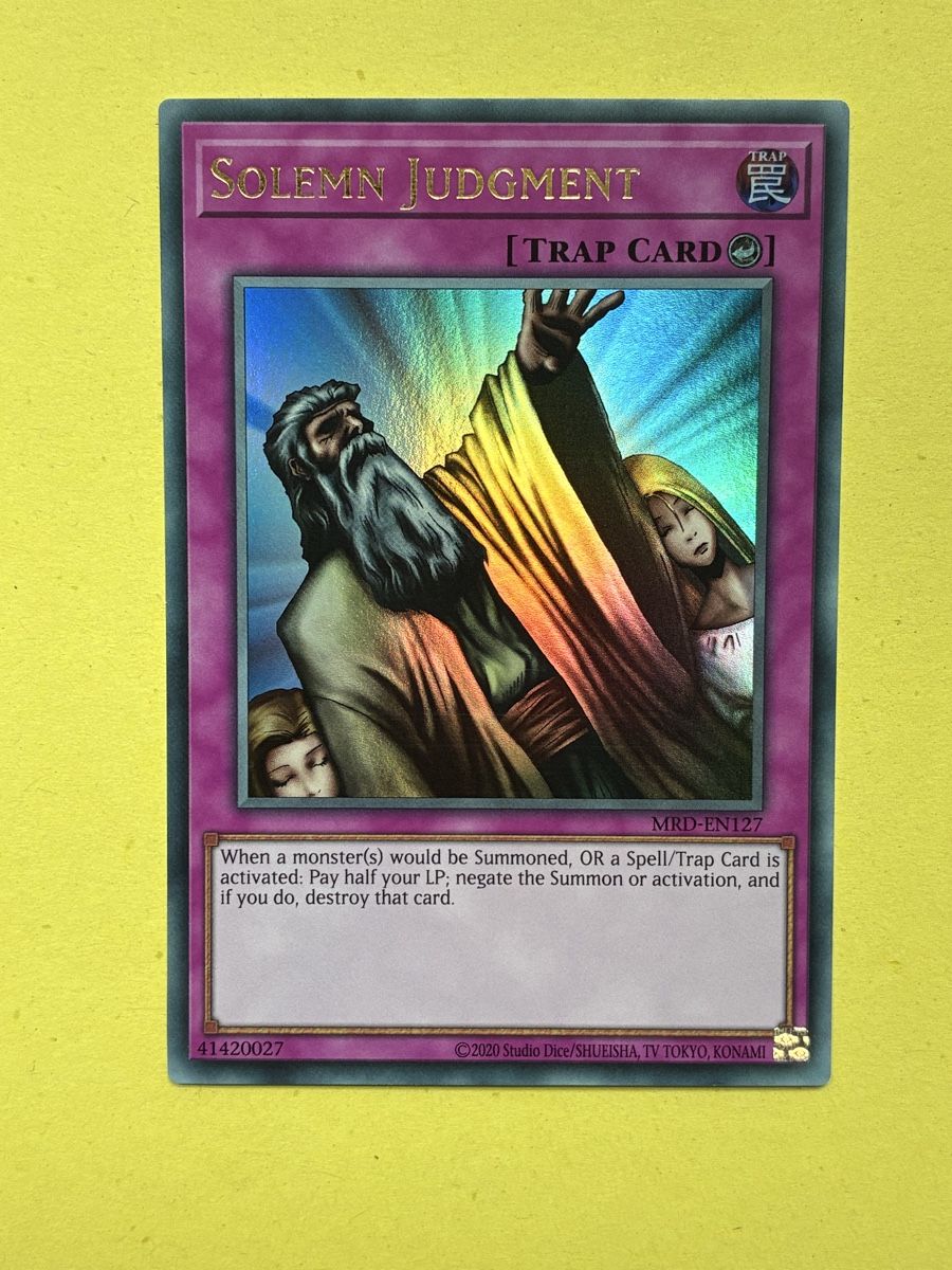 Yugioh Carte collezionabili: solemn judgement – Usato da Winterthur venduto da chp_5plc