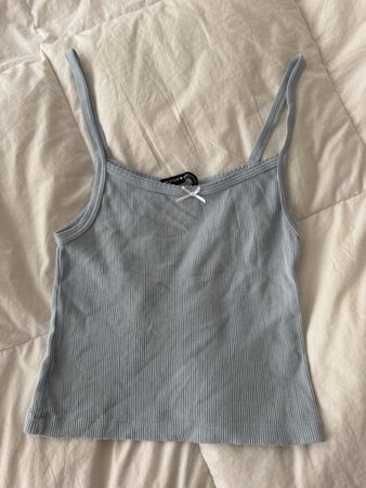 Débardeur Brandy Melville bleu clair bon état taille unique 
