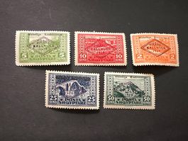 Albanien 1924 Mi. 90-94 Audruck  *   (3383)