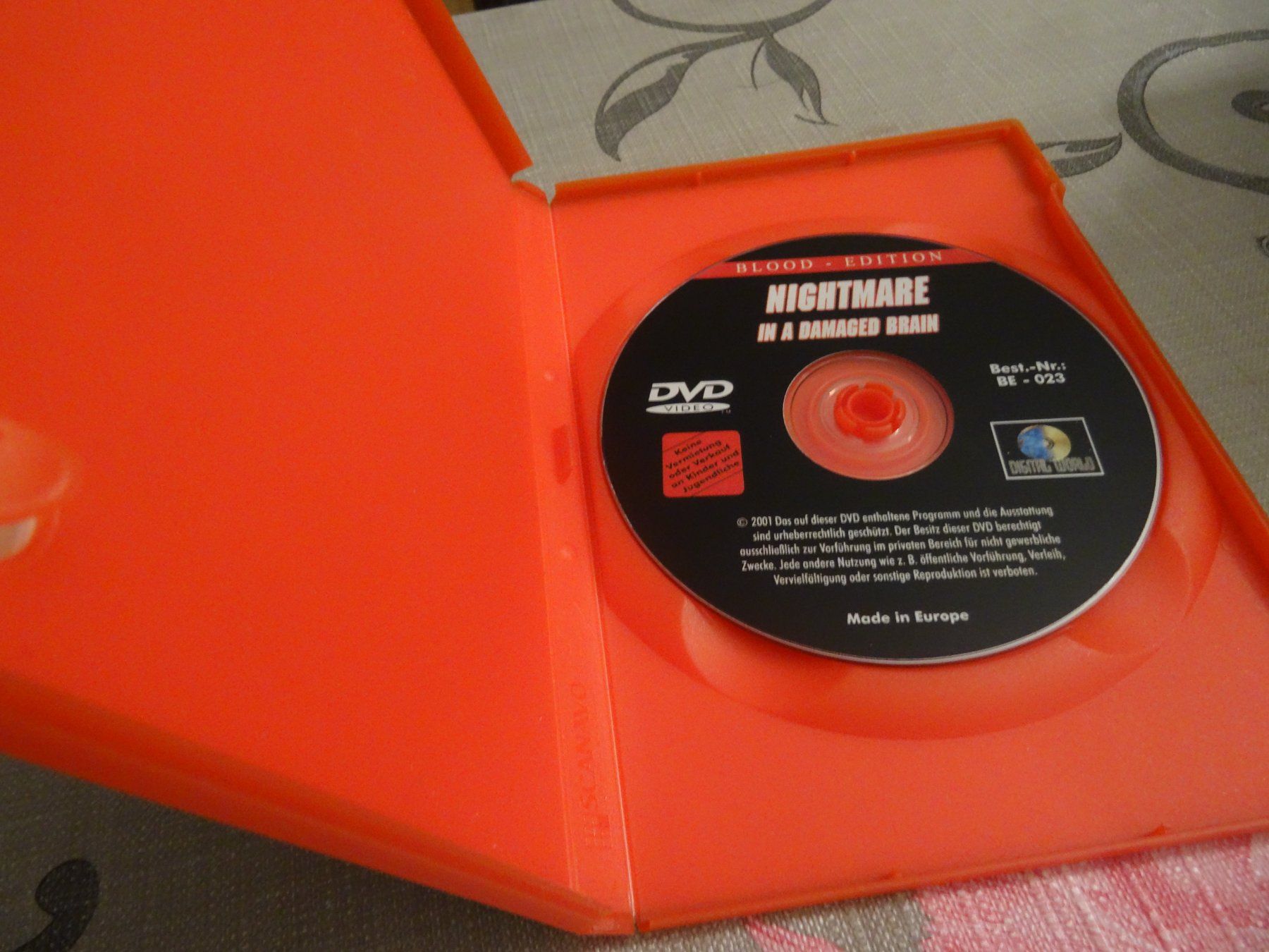 Tutti i DVDs: Nightmare in a Damaged Brain DVD – Usato da Olten venduto da Disc-Verkauf 1