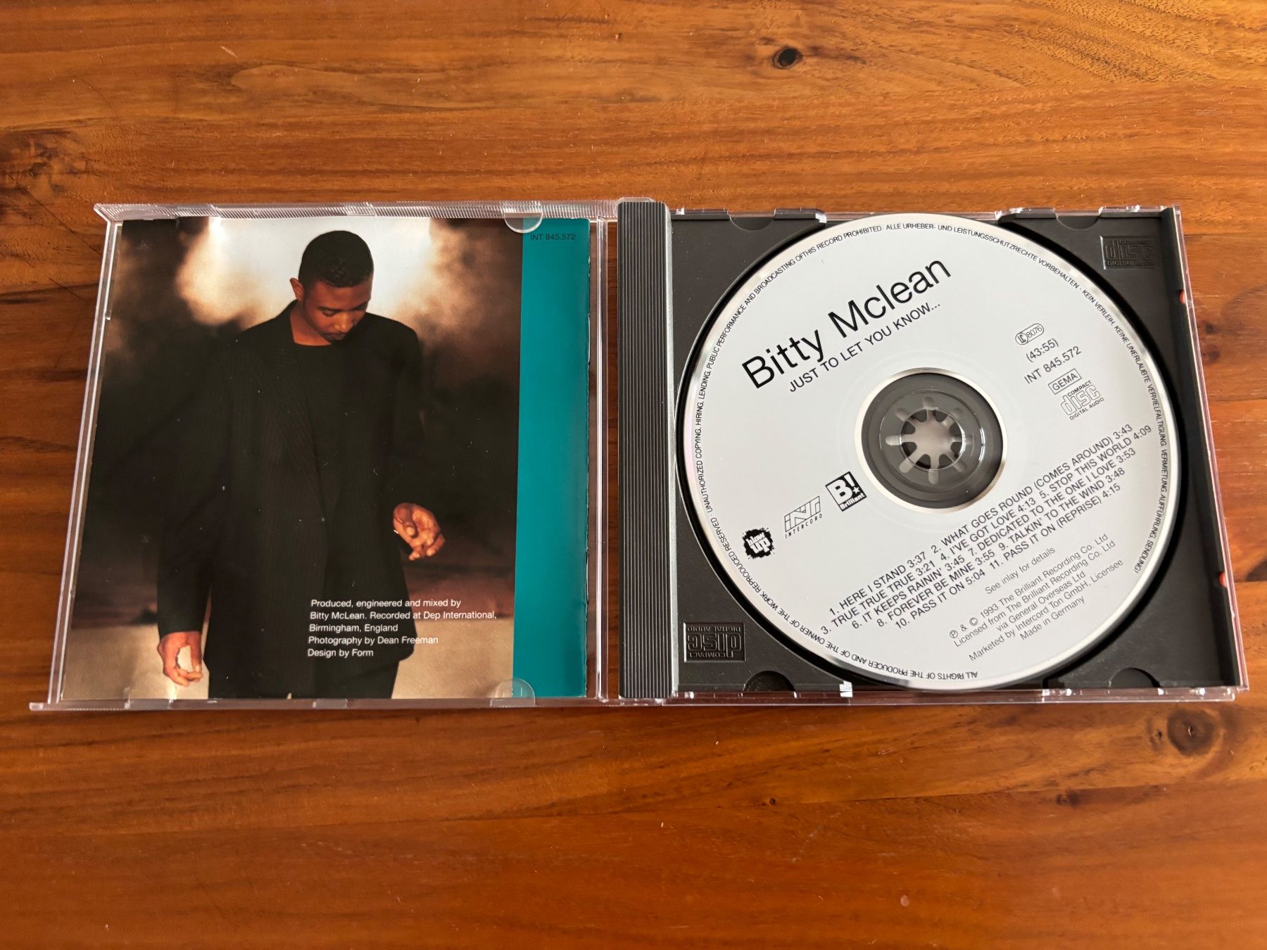 CD: CD Bitty Mclean Just to let you know – Usato da Balsthal venduto da Uroby 2