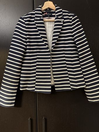 DANIEL HECHTER Blazer marineblau gestreift Gr 36 sehr guter 